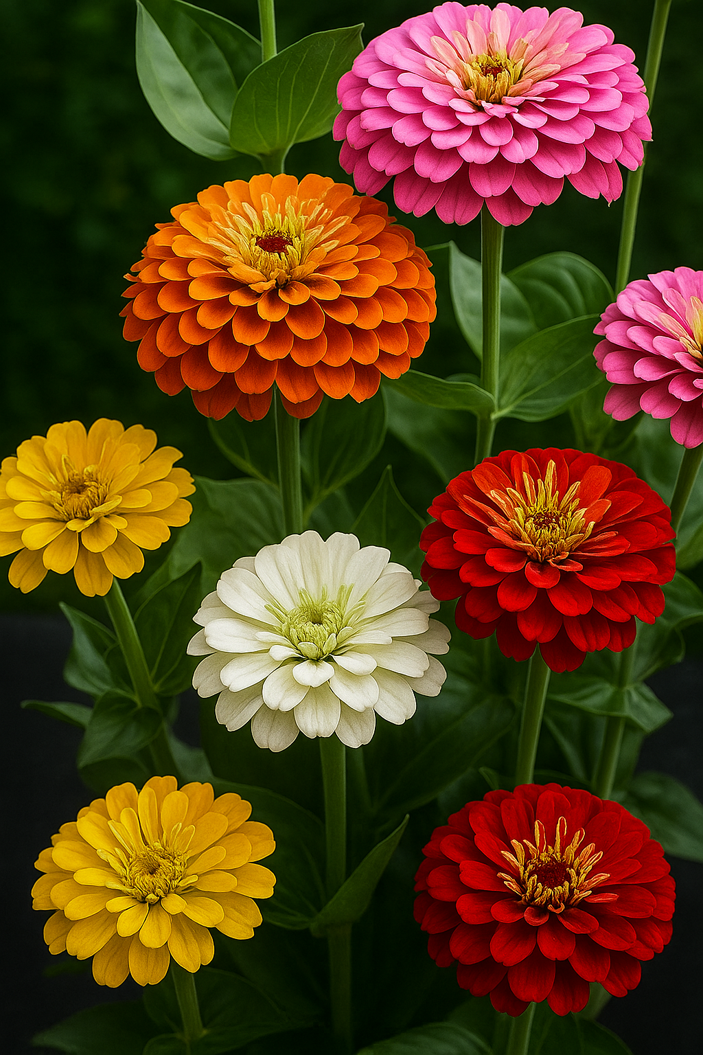 ZIVIA Pack – 100 Zinnia Seeds + Free Plant Booster